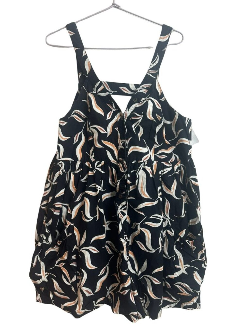 Anthropologie Hei Hei Palma Romper Large Button Front Open Back